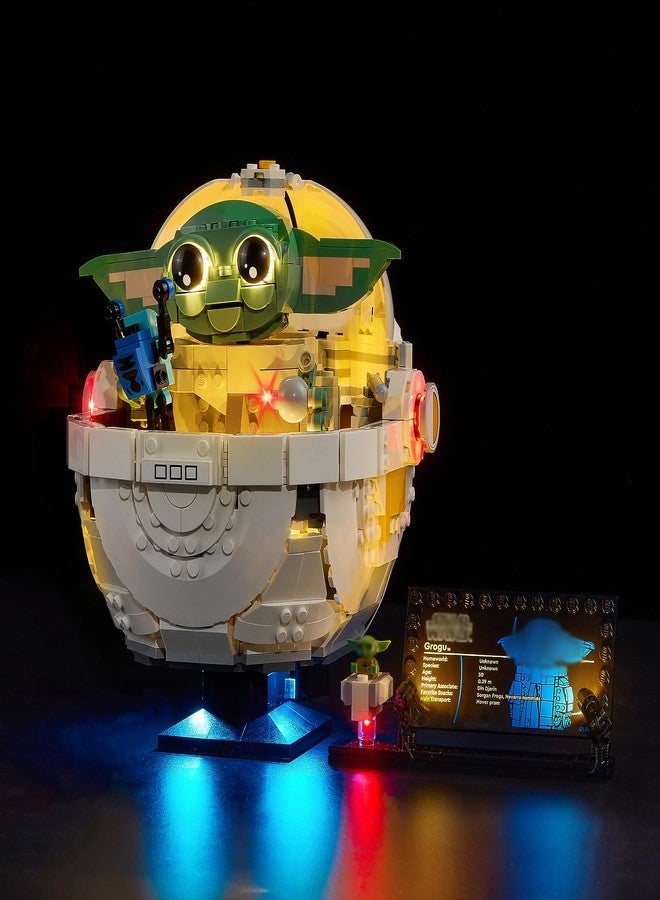 Kyglaring طقم إضاءة LED من Kyglaring متوافق مع مجموعة Lego 75403، ملحقات إضاءة لـ Grogu مع عربة Hover، أضواء فقط (النموذج غير متضمن)، إصدار كلاسيكي. - Image 1
